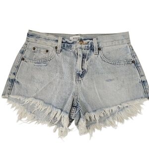 NEW PISTOLA gigi low rise shorts distressed Raw Hem 24